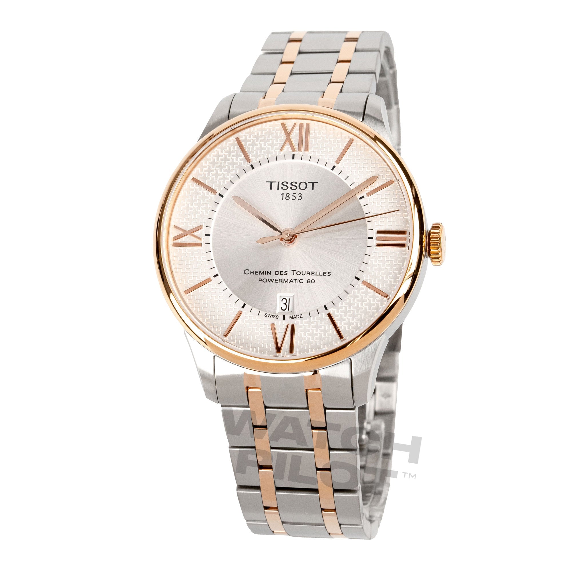 Tissot Chemin Des Tourelles Powermatic 80 Helvetic Pride Two Tone Watch
