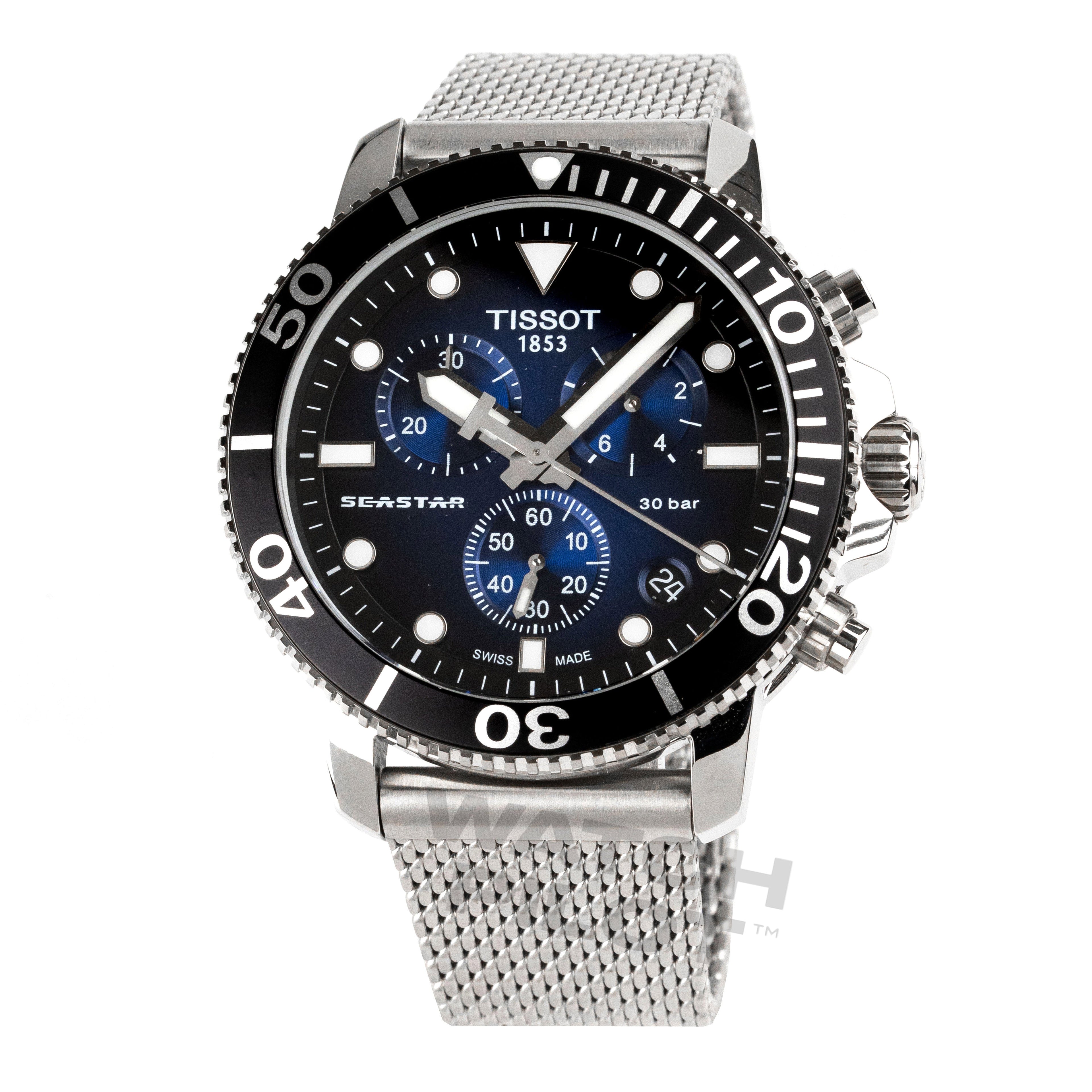 Tissot Seastar 1000 Chronograph Men's Graded Blue Watch