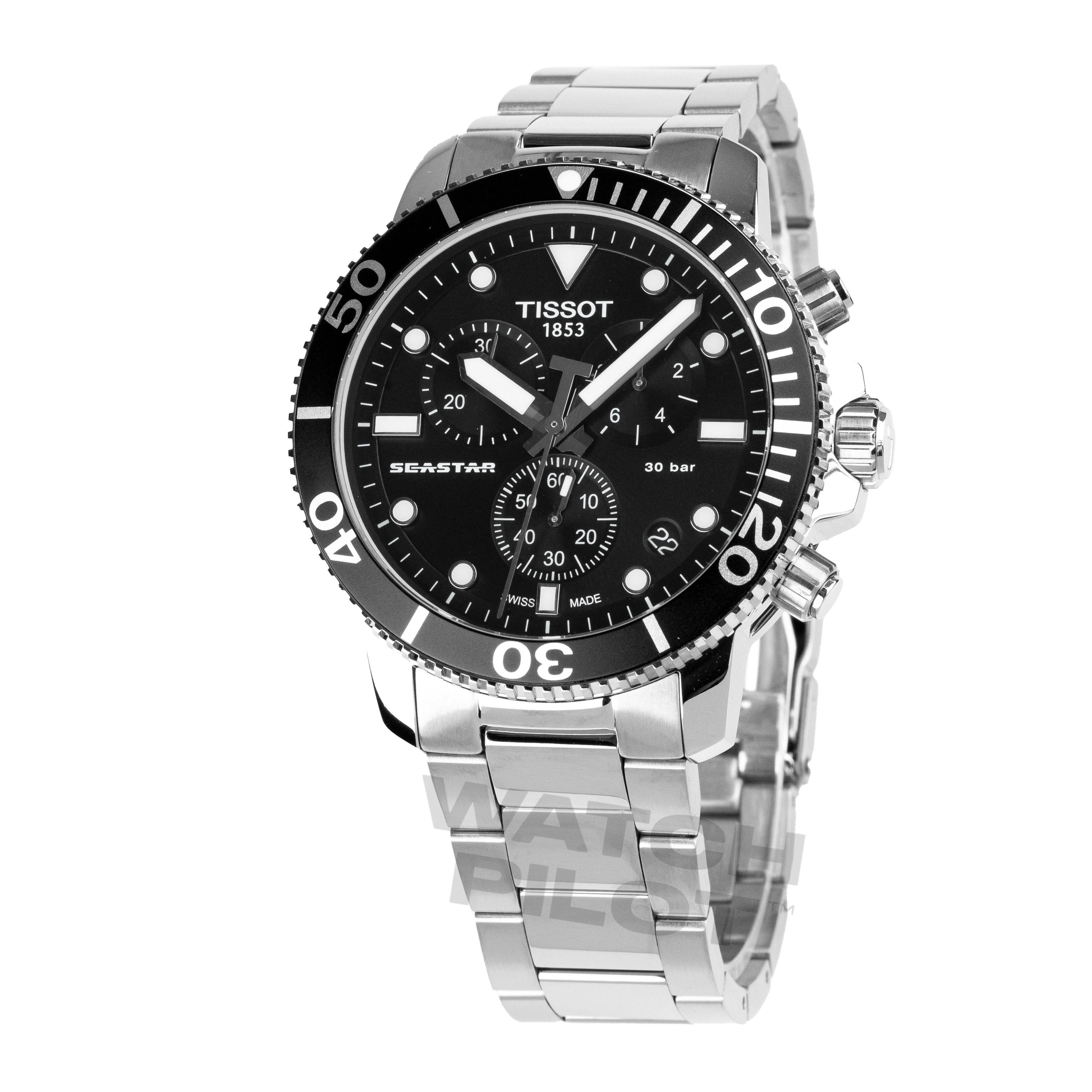 Tissot Seastar 1000 Chronograph Men's Black Watch