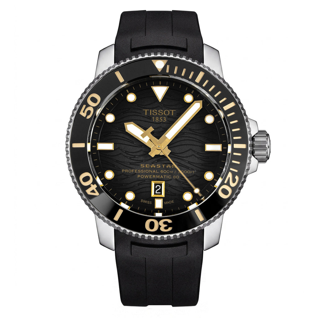 Tissot Seastar 2000 Professional Powermatic 80 Men's Black Watch