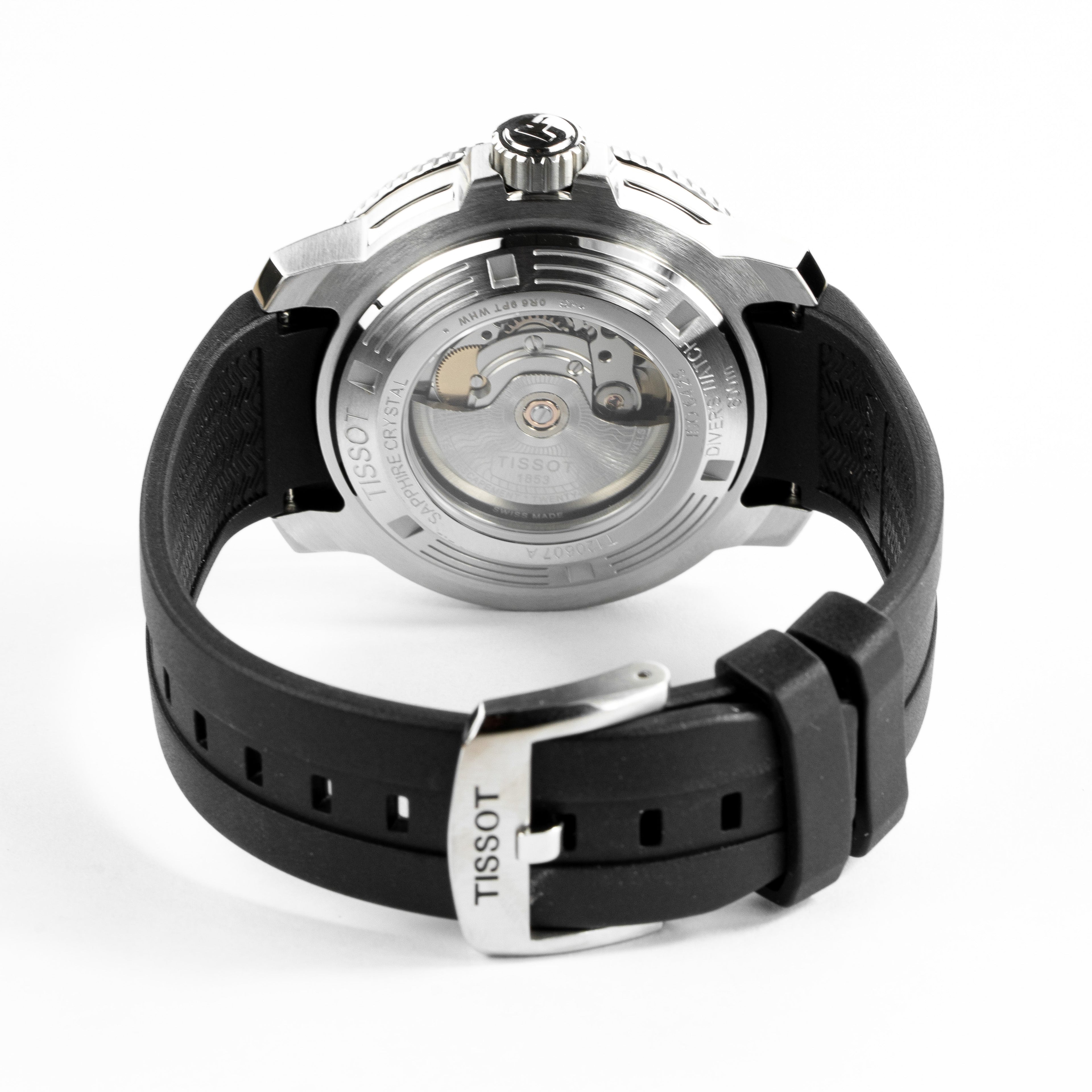 Tissot Men's Automatic Diver Watch 46mm Seastar 2000 Professional Powermatic 80 Black