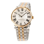 Tissot Men's Automatic Watch 40mm Carson Premium Powermatic 80 Rose Gold Two-Tone