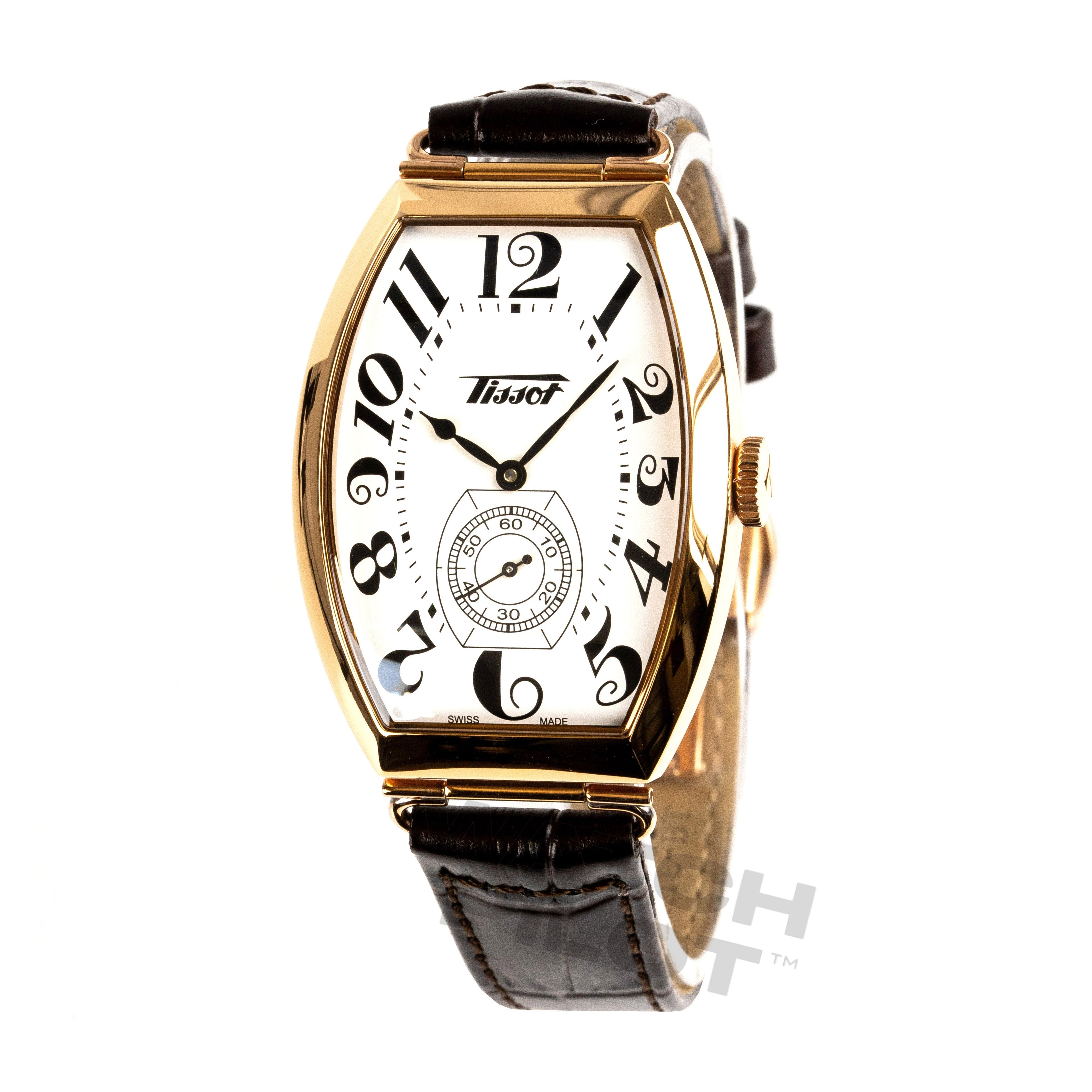 Tissot Ladies Watch Heritage Porto Hand Wind White Brown