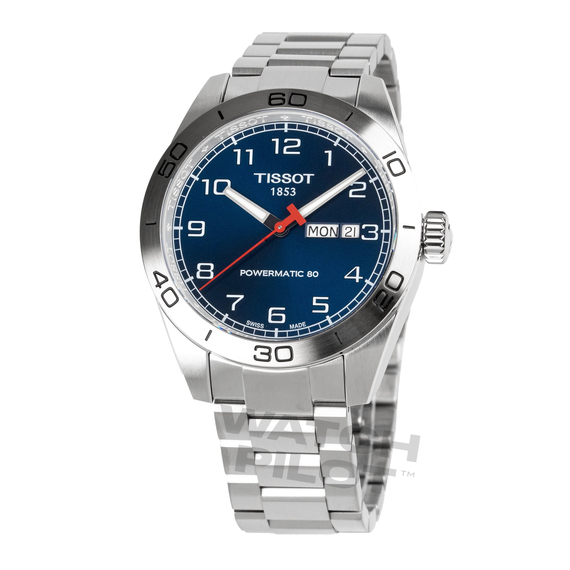 Tissot PRS 516 Powermatic 80 Men's Silver Blue Watch
