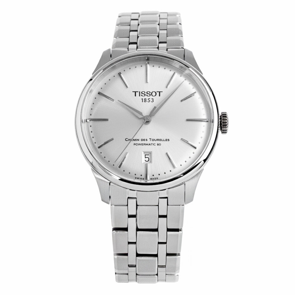 Tissot Chemin des Tourelles Powermatic 80 Men's Silver Watch