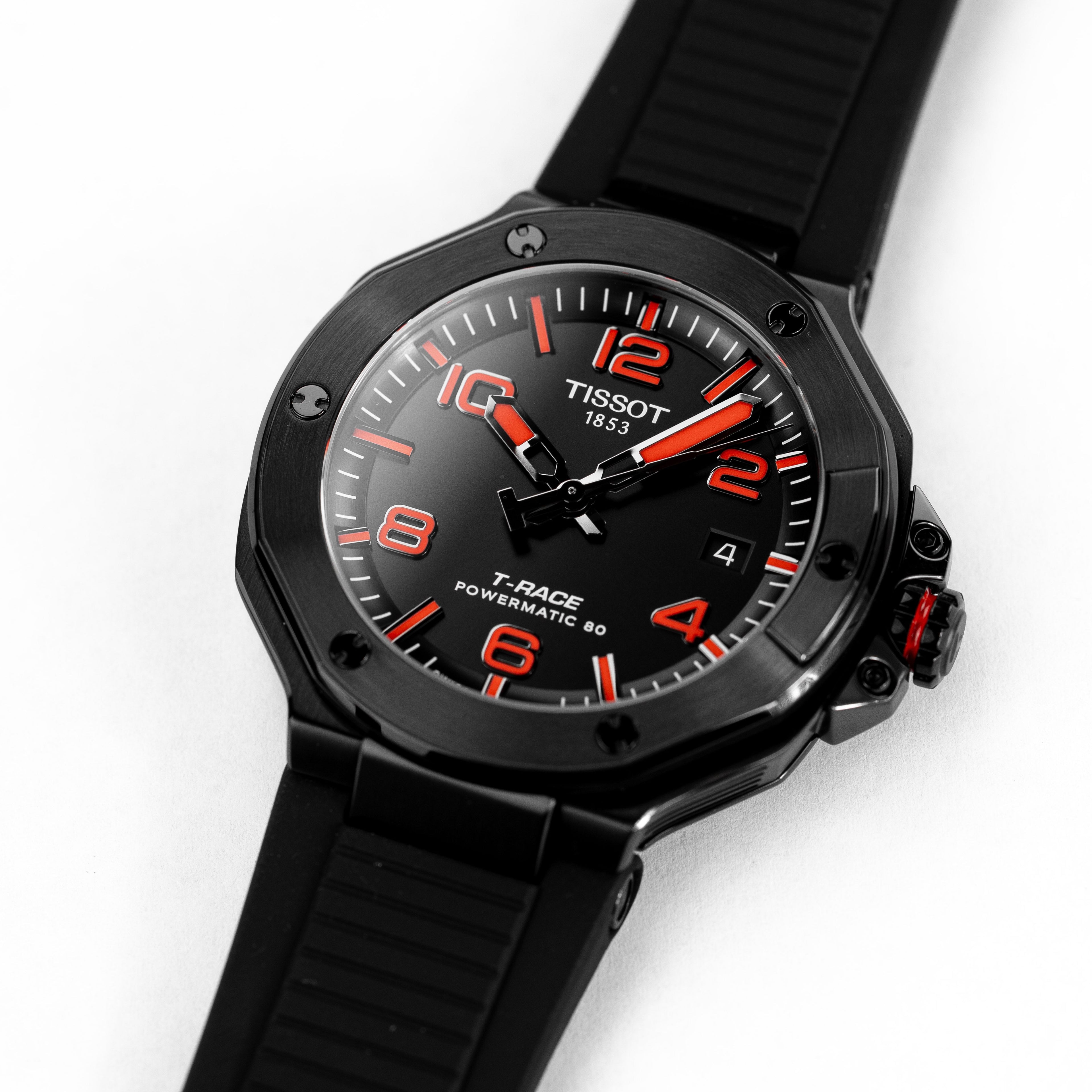 Tissot Men's Automatic Powermatic 80 Watch 41mm T-Race Black