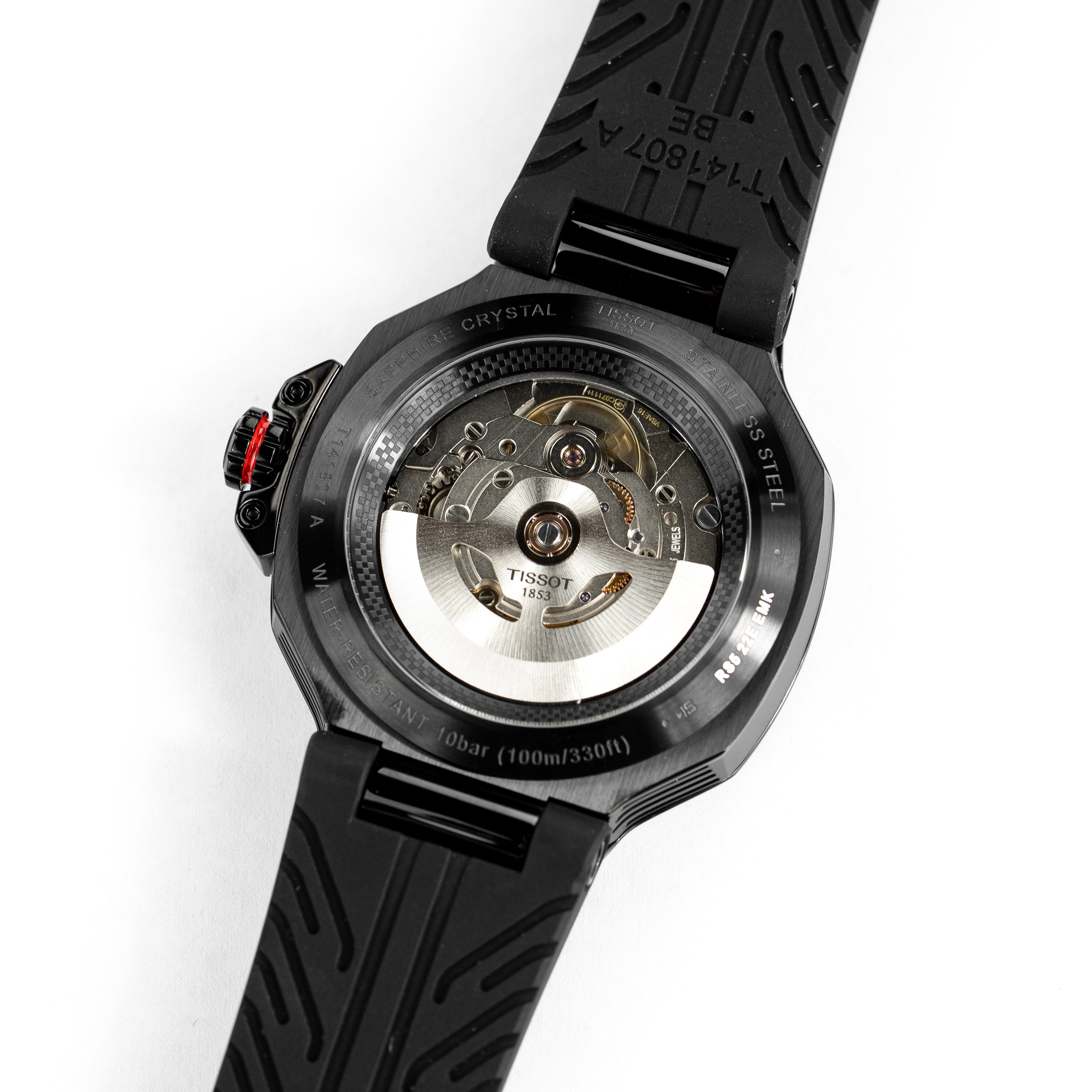 Tissot Men's Automatic Powermatic 80 Watch 41mm T-Race Black