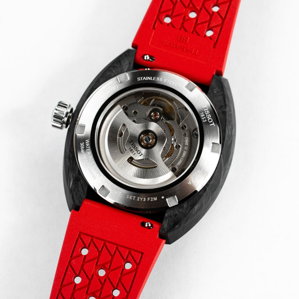 Tissot Men's Automatic Diver Watch 41mm Sideral Powermatic 80 Red