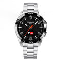 Tissot Men's Solar Smartwatch 44mm T-Touch Connect Sport Silver Black