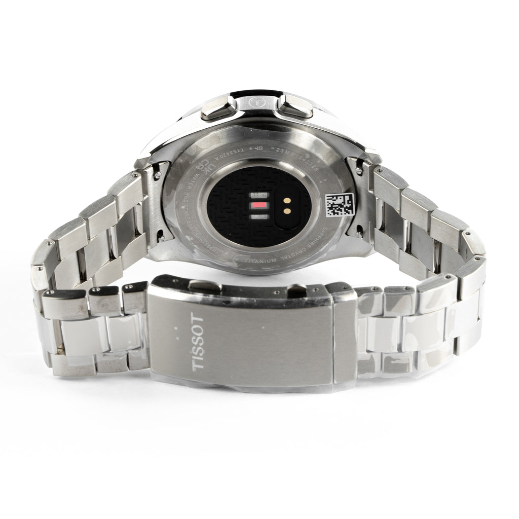 Tissot Men's Solar Smartwatch 44mm T-Touch Connect Sport Silver Black