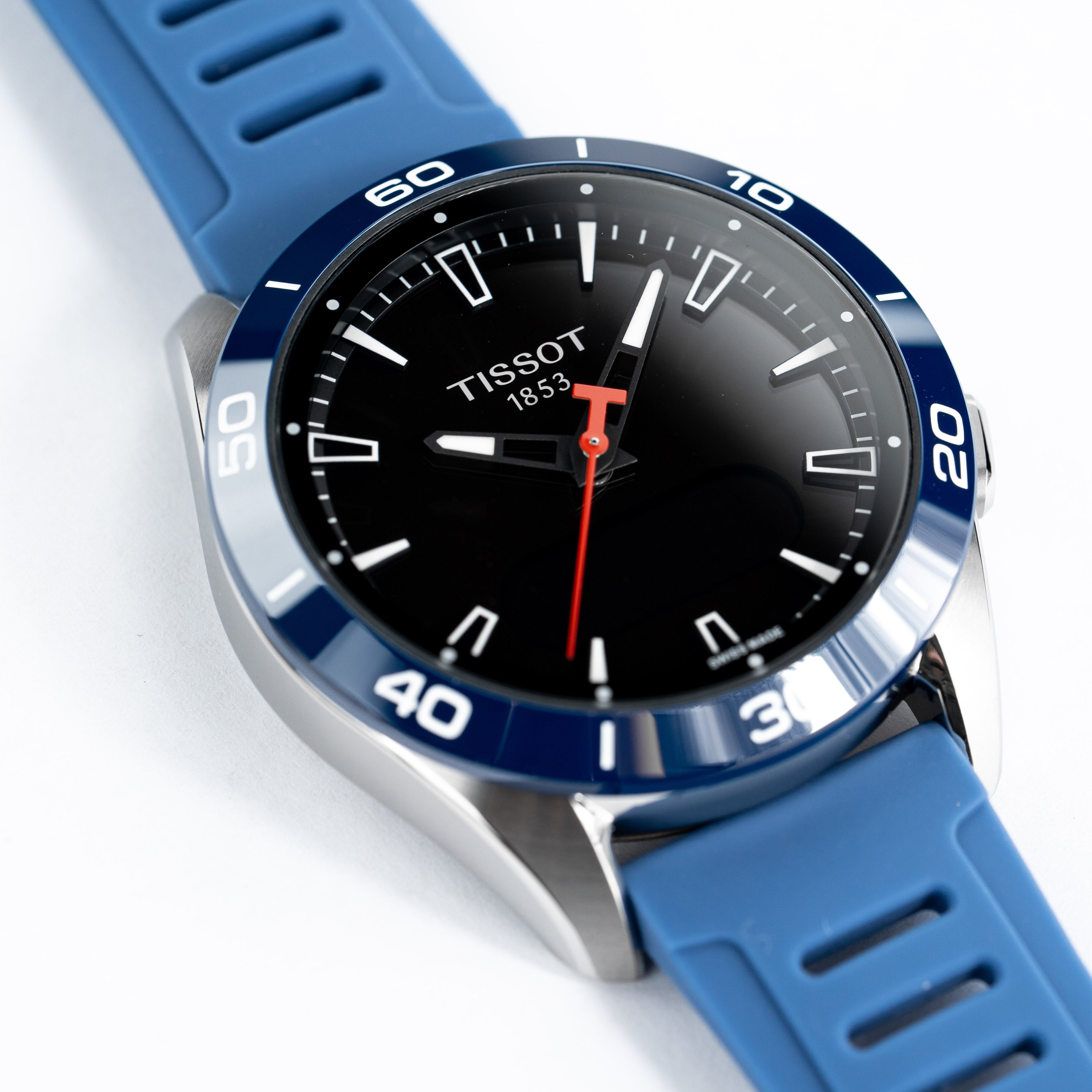 Tissot Men's Solar Smartwatch 44mm T-Touch Connect Sport Blue