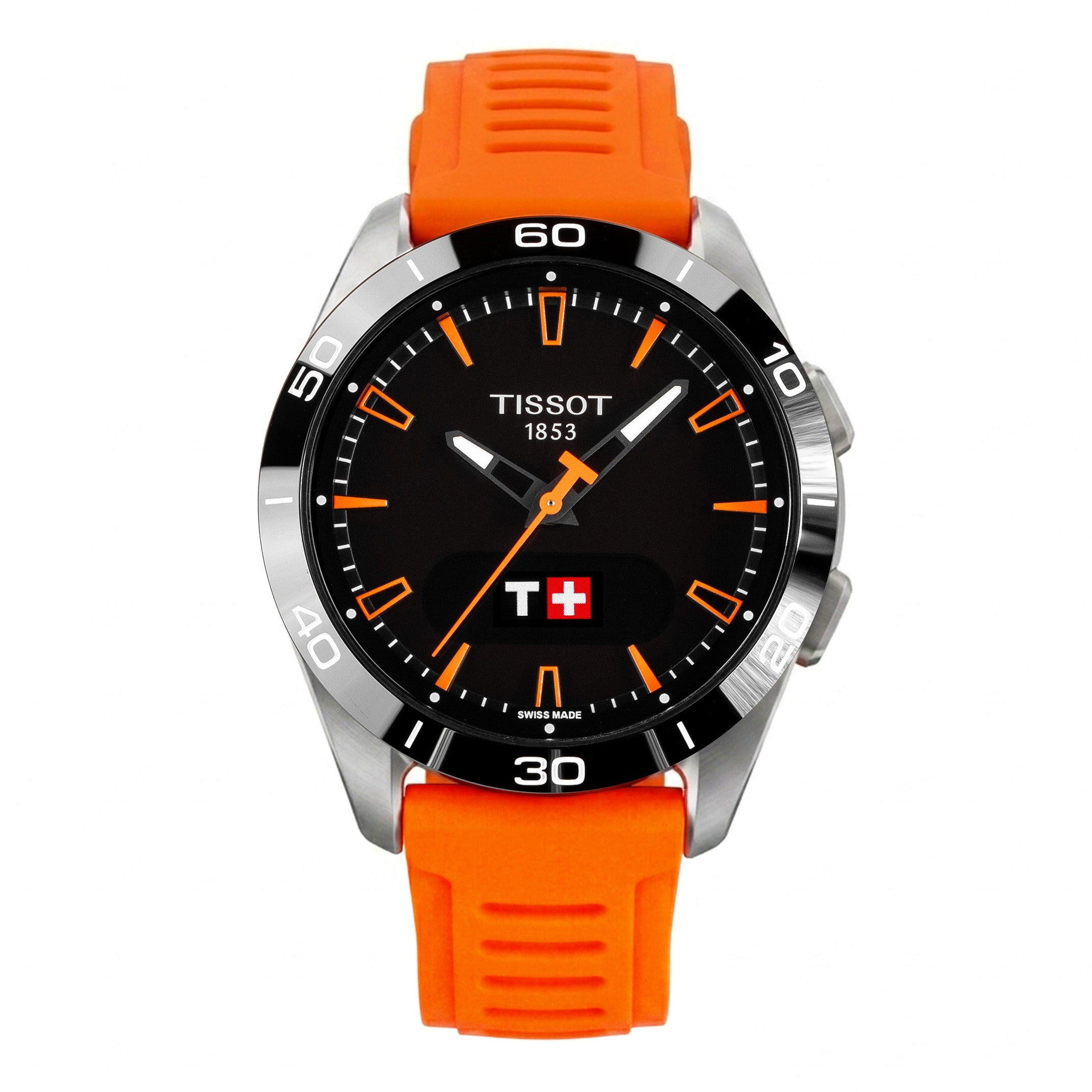 Tissot Men's Solar Smartwatch 44mm T-Touch Connect Sport Orange