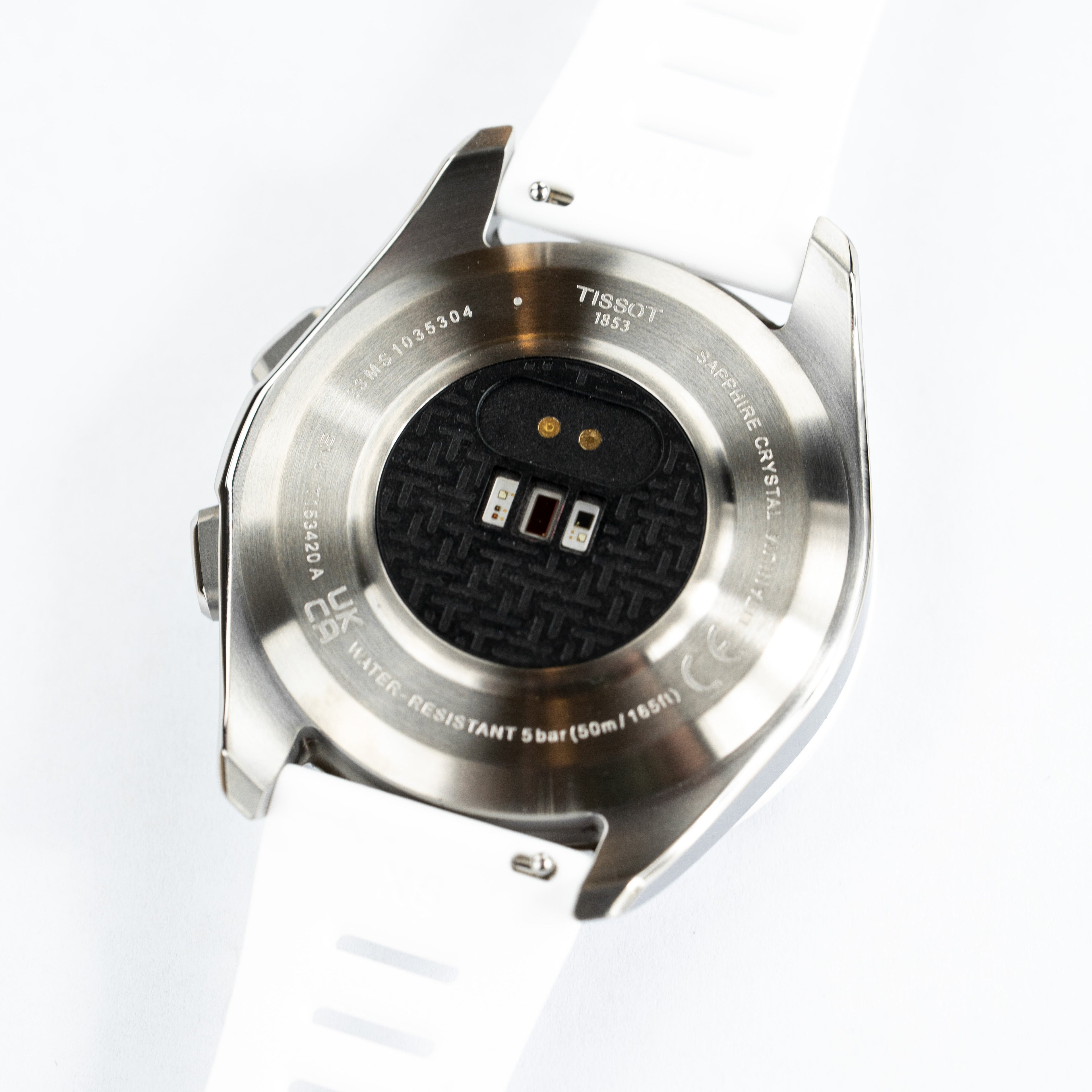 Tissot Unisex Solar Smartwatch 44mm T-Touch Connect Sport White