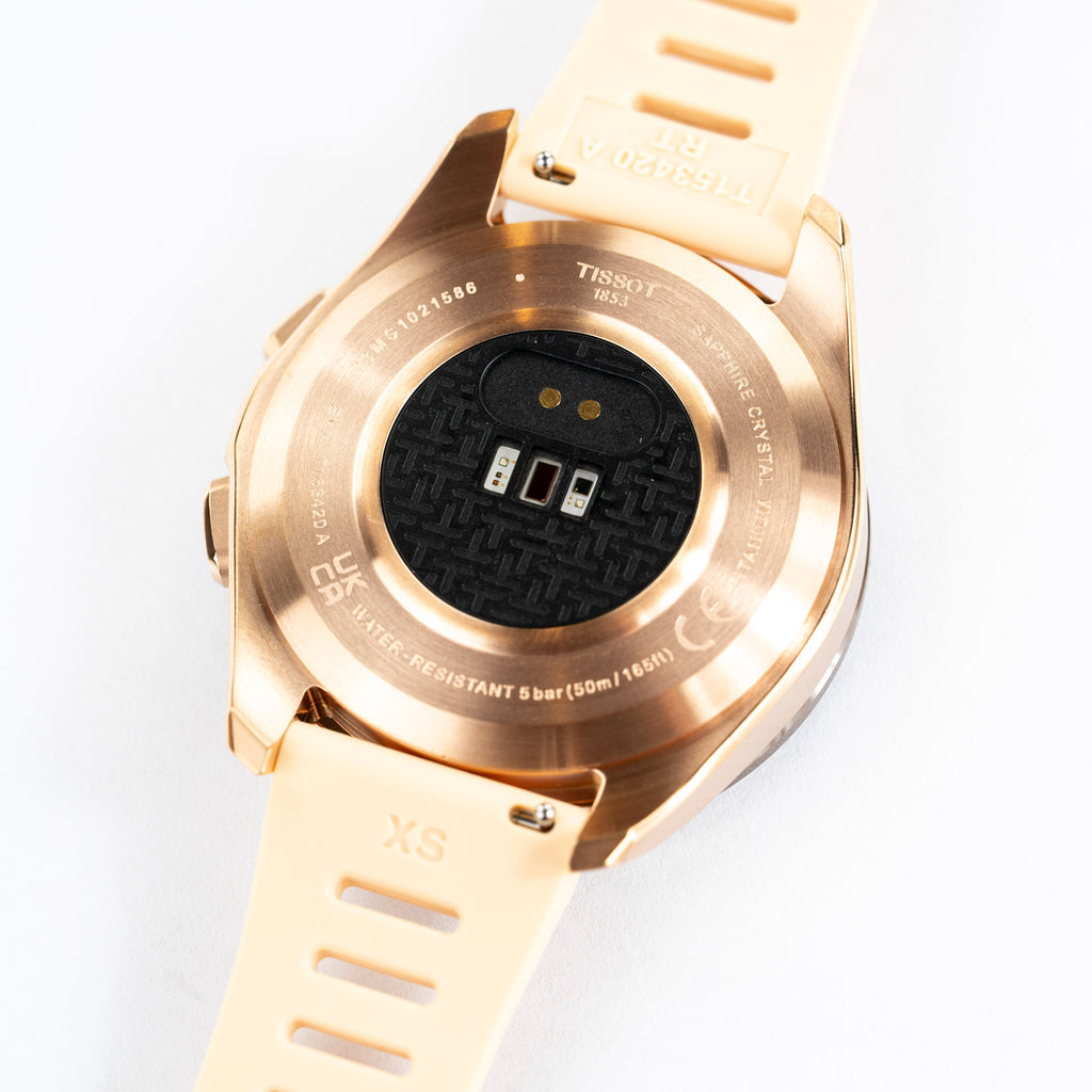 Tissot Unisex Solar Smartwatch 44mm T-Touch Connect Sport Rose Gold