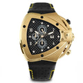 Tonino Lamborghini Spyder Horizontal Men's Black Gold Chronograph Watch