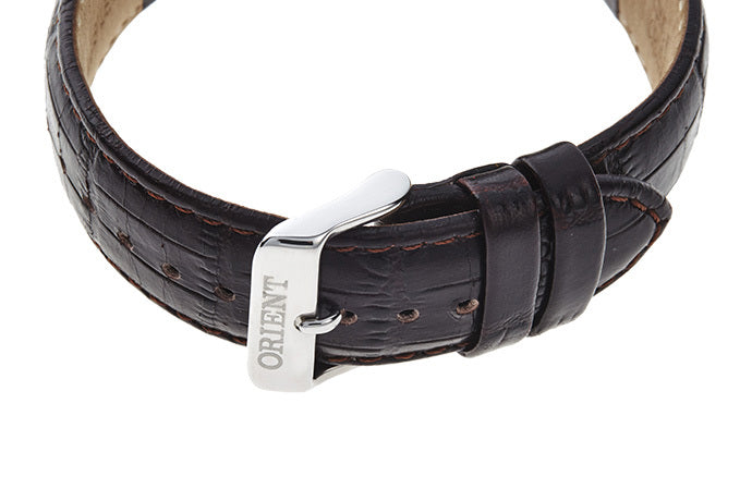Orient 2nd Generation Bambino Men's White Brown Watch