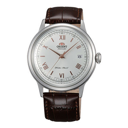 Orient 2nd Generation Bambino Men's Silver Brown Watch