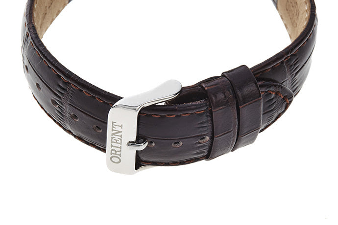 Orient 2nd Generation Bambino Men's Silver Brown Watch