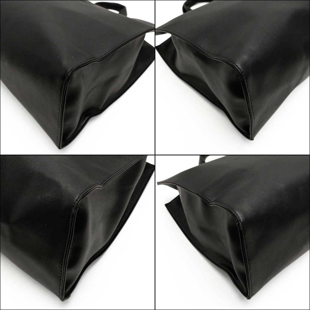 Telfar Black 'Medium Shopping Tote' Bag