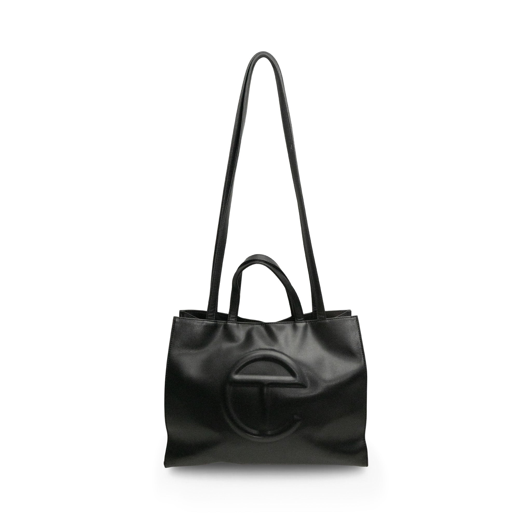Telfar Black 'Medium Shopping Tote' Bag
