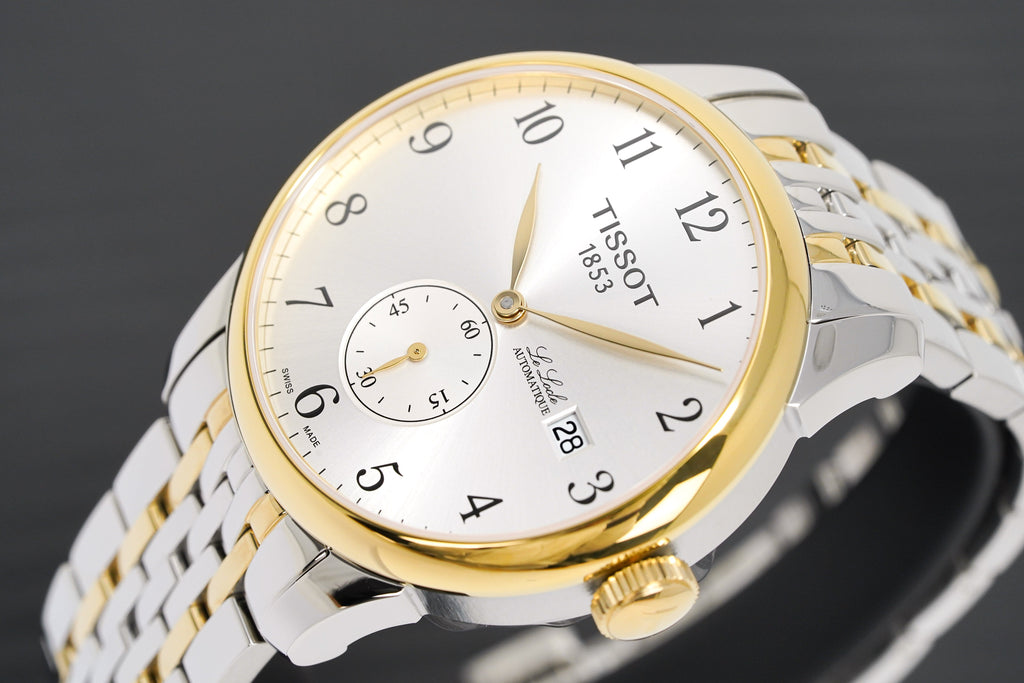 Tissot Le Locle Small Seconds Men's Silver Gold Watch