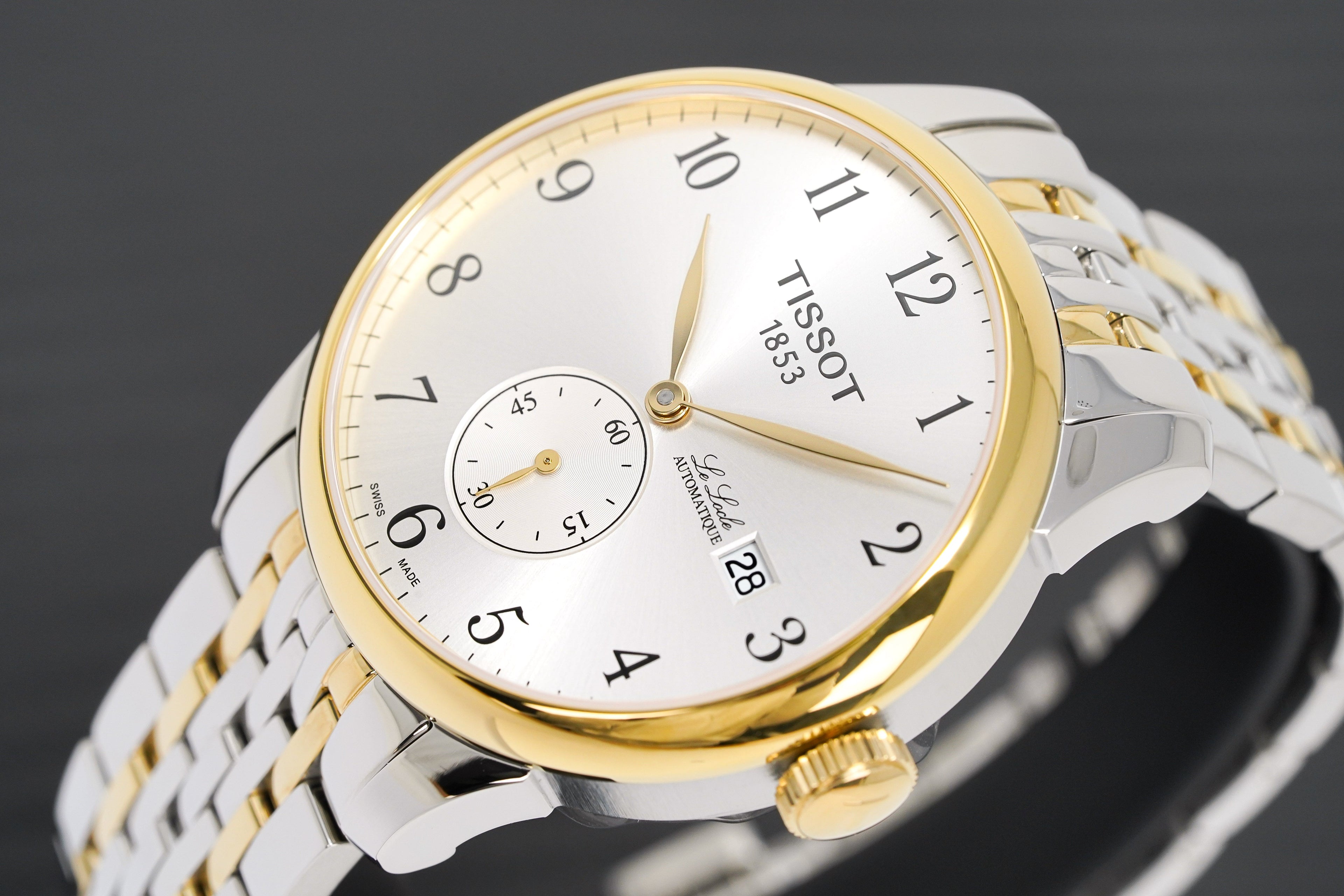 Tissot Le Locle Small Seconds Men's Silver Gold Watch
