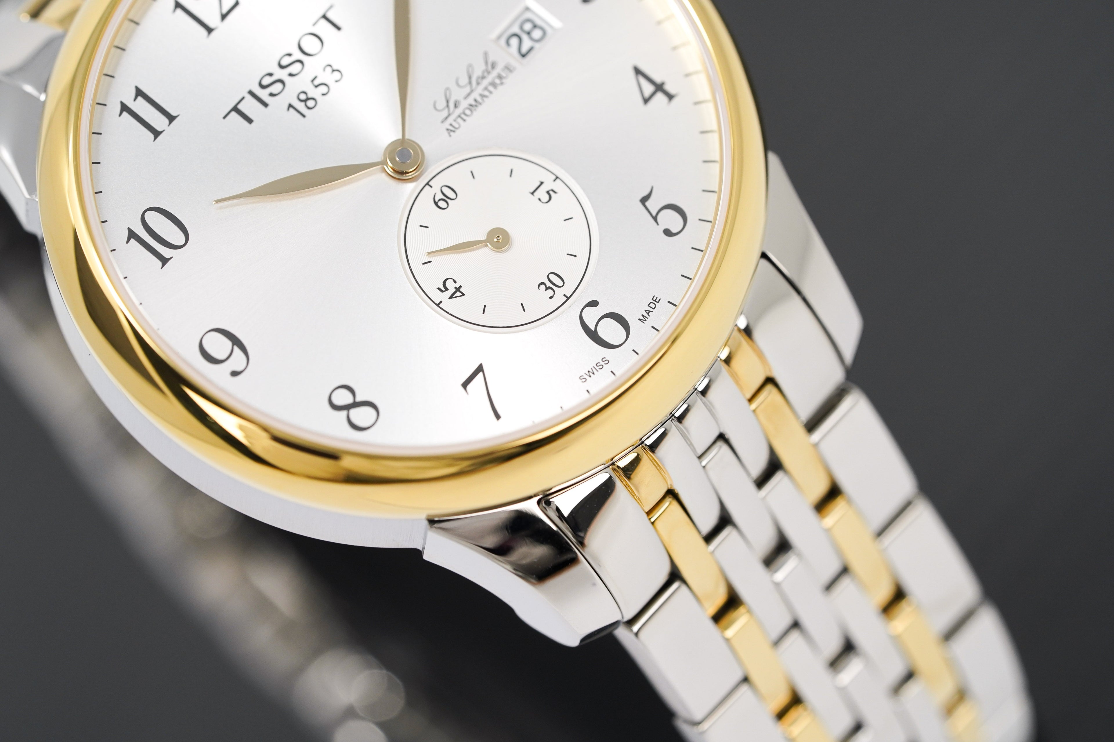 Tissot Le Locle Small Seconds Men's Silver Gold Watch