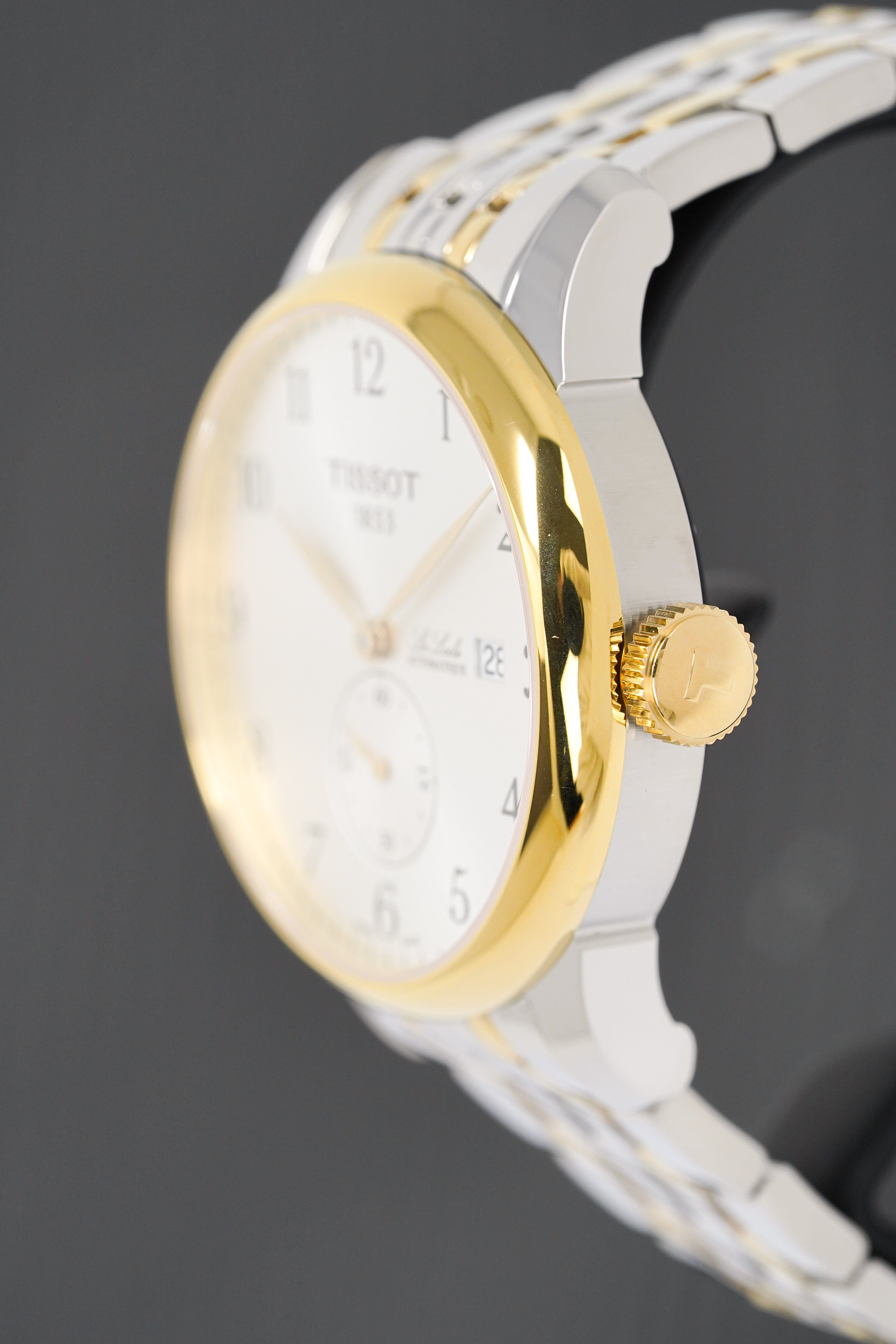 Tissot Le Locle Small Seconds Men's Silver Gold Watch