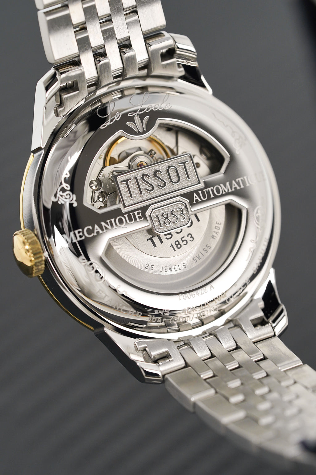 Tissot Le Locle Small Seconds Men's Silver Gold Watch