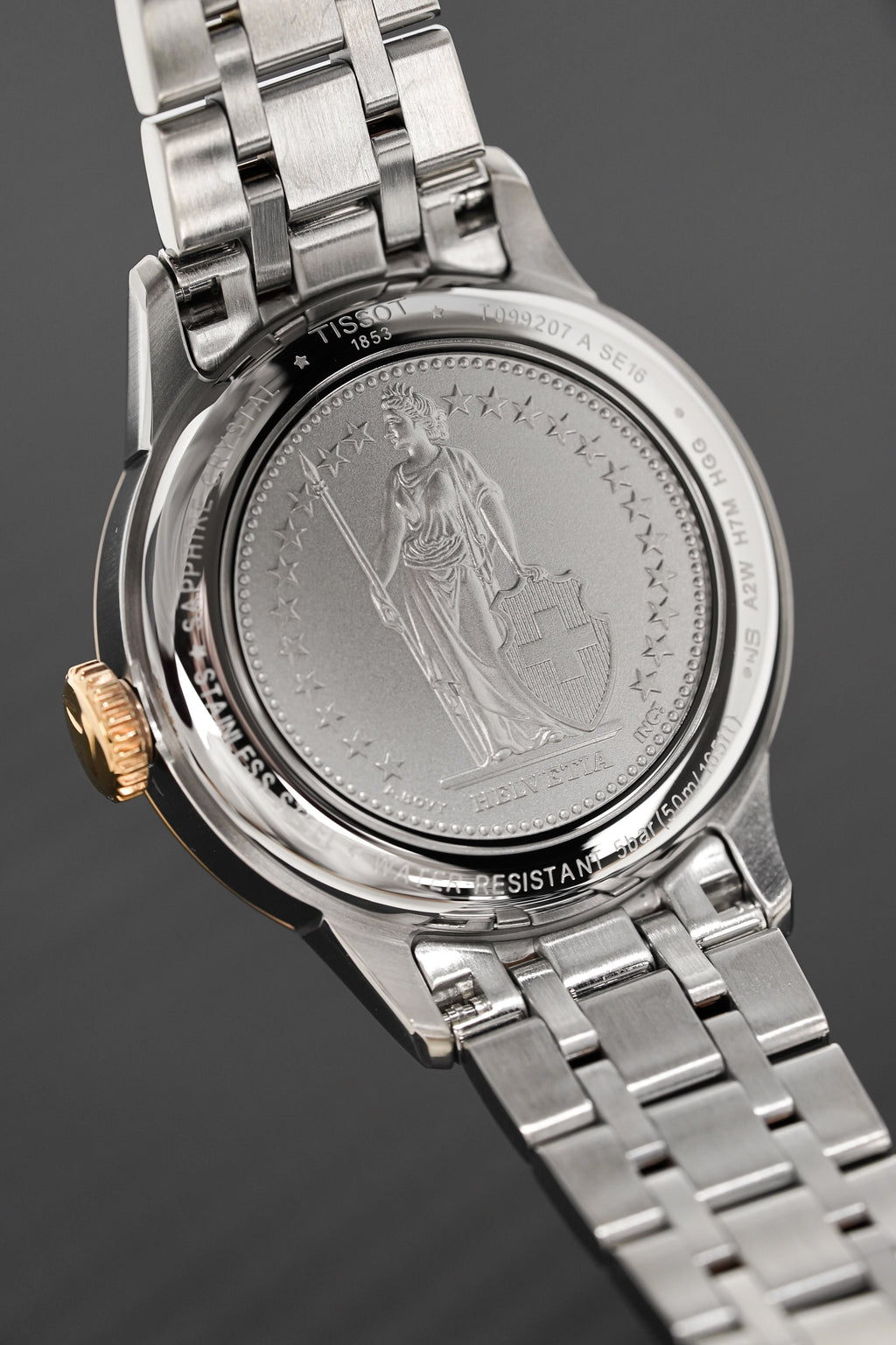 Tissot Women's Automatic Watch 32mm Chemin des Tourelles Powermatic 80 White Rose Gold