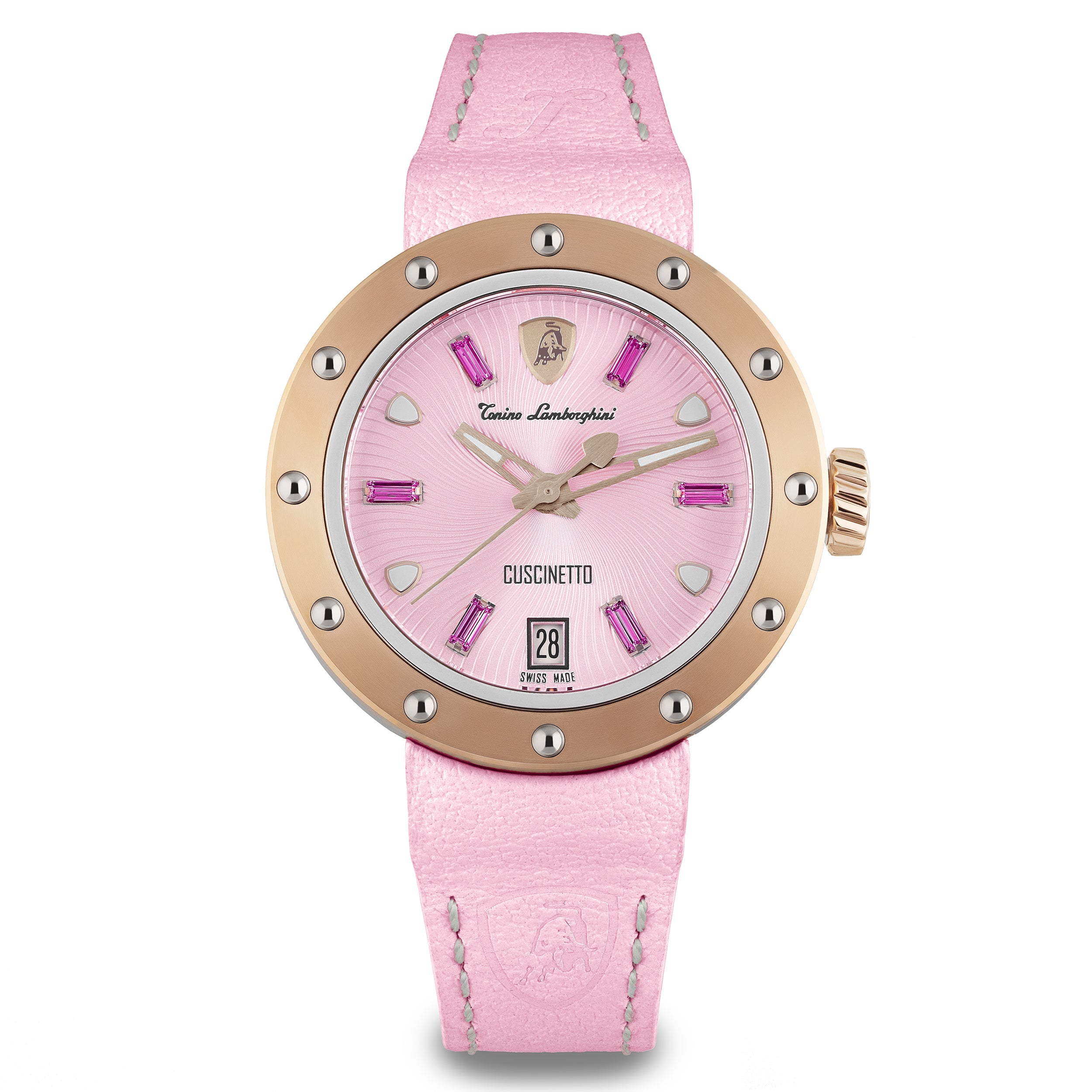 Tonino Lamborghini Cuscinetto Ladies Pink Watch