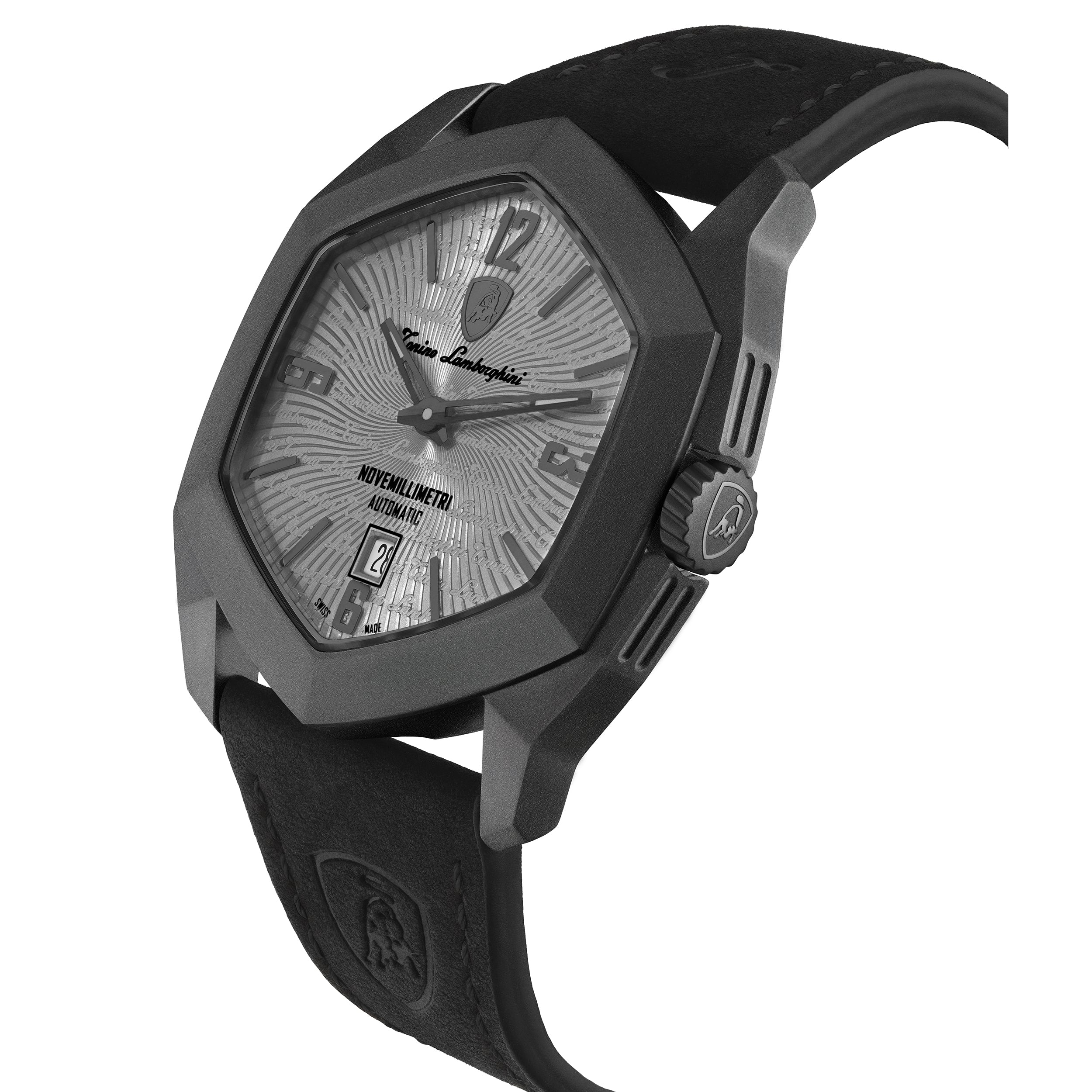 Tonino Lamborghini Novemillimetri Men's Black Automatic Watch