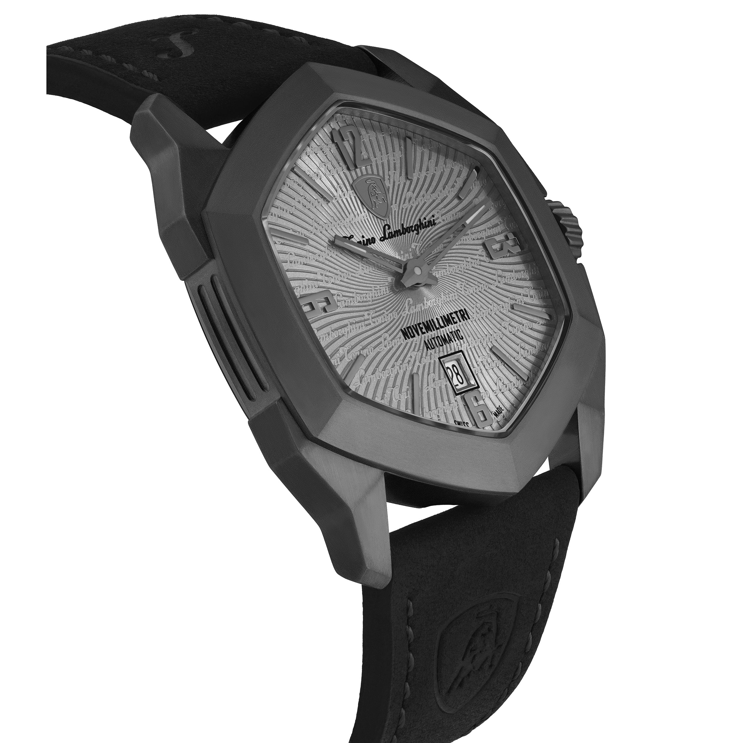 Tonino Lamborghini Novemillimetri Men's Black Automatic Watch