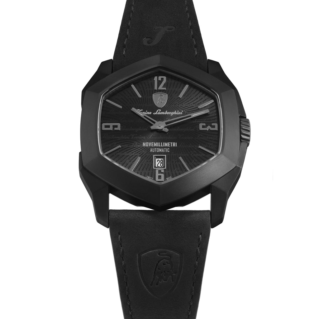 Tonino Lamborghini Novemillimetri Men's Black Automatic Watch