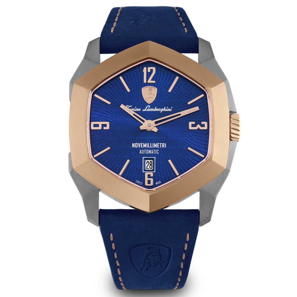 Tonino Lamborghini Novemillimetri Men's Blue Automatic Watch