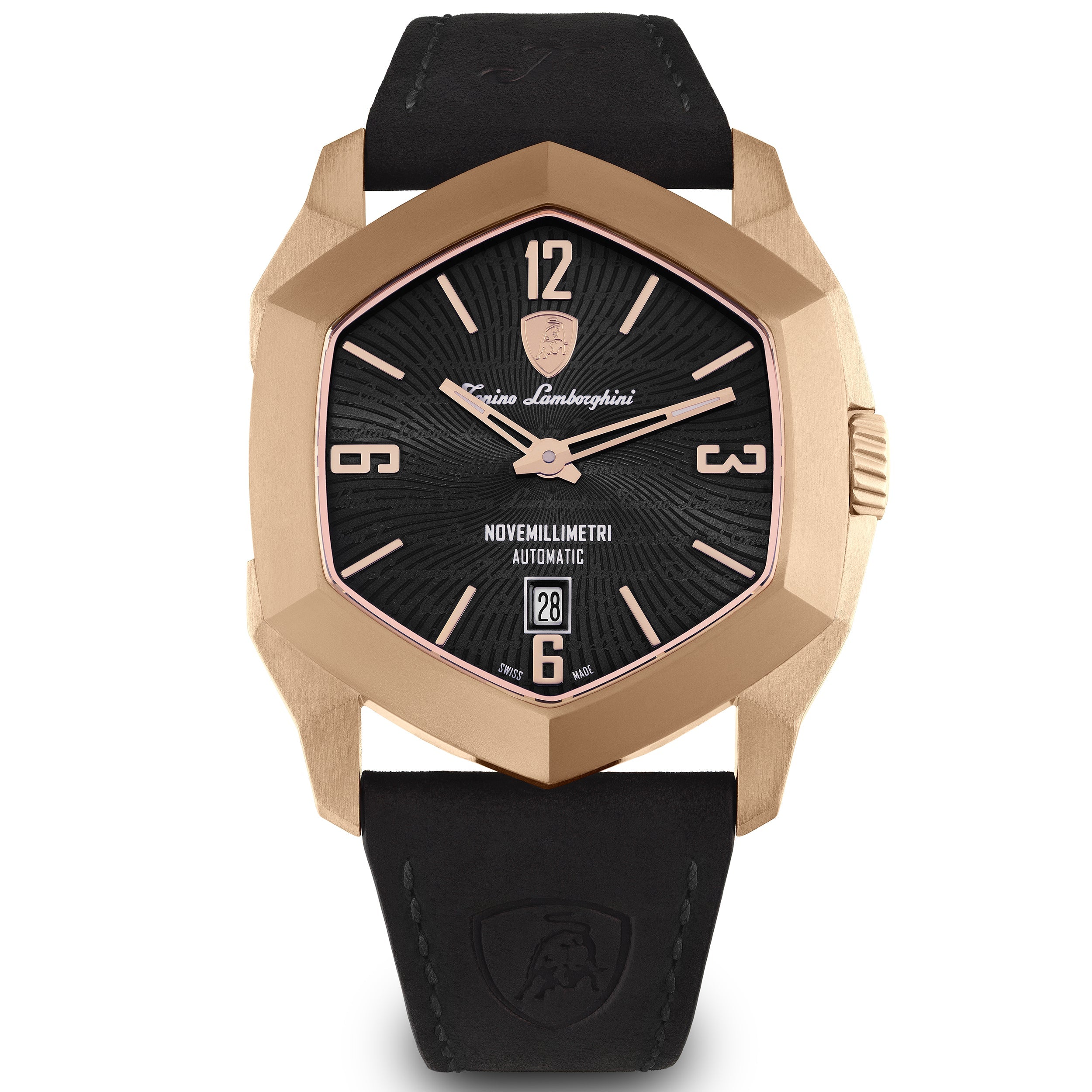 Tonino Lamborghini Novemillimetri Men's Black Automatic Watch