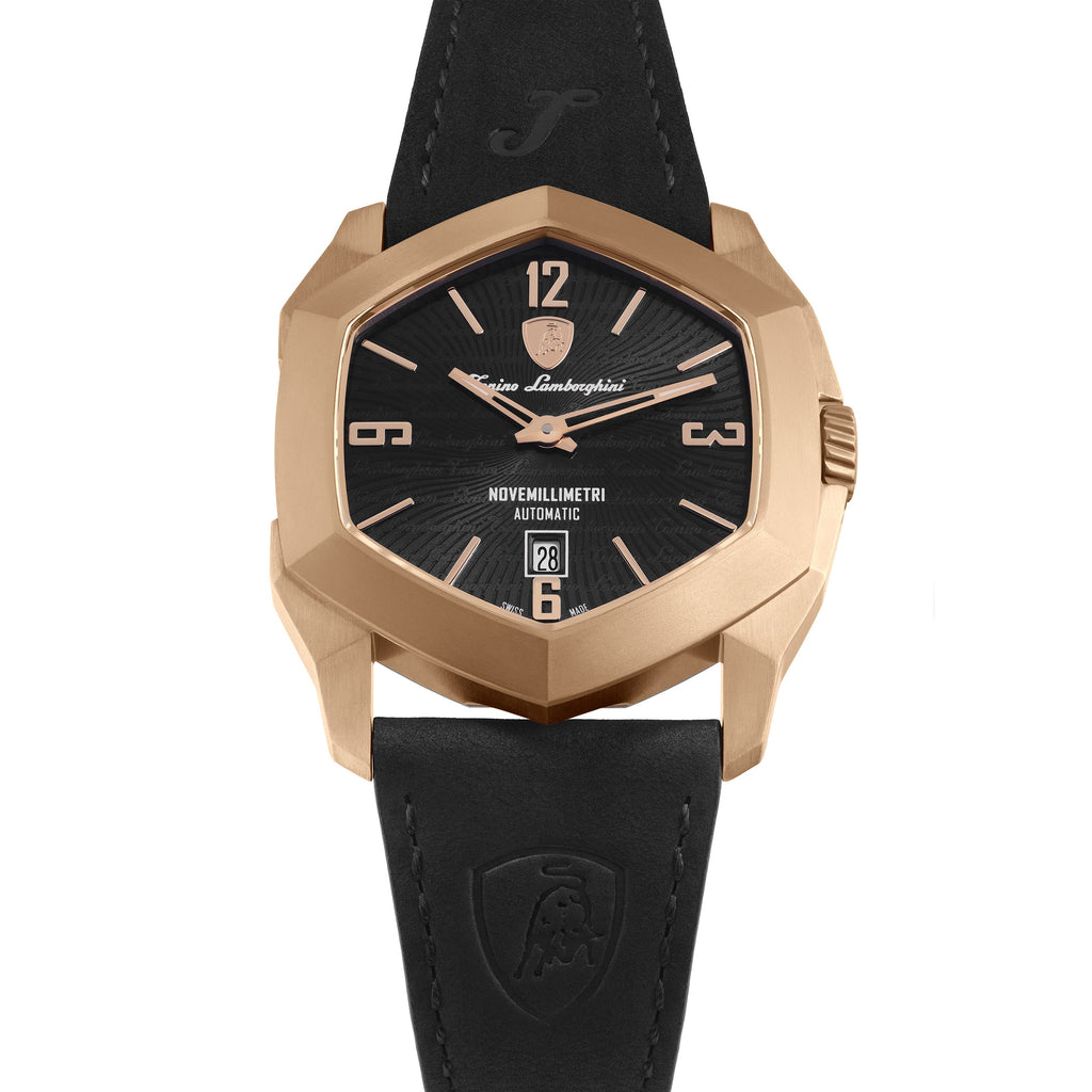 Tonino Lamborghini Novemillimetri Men's Black Automatic Watch
