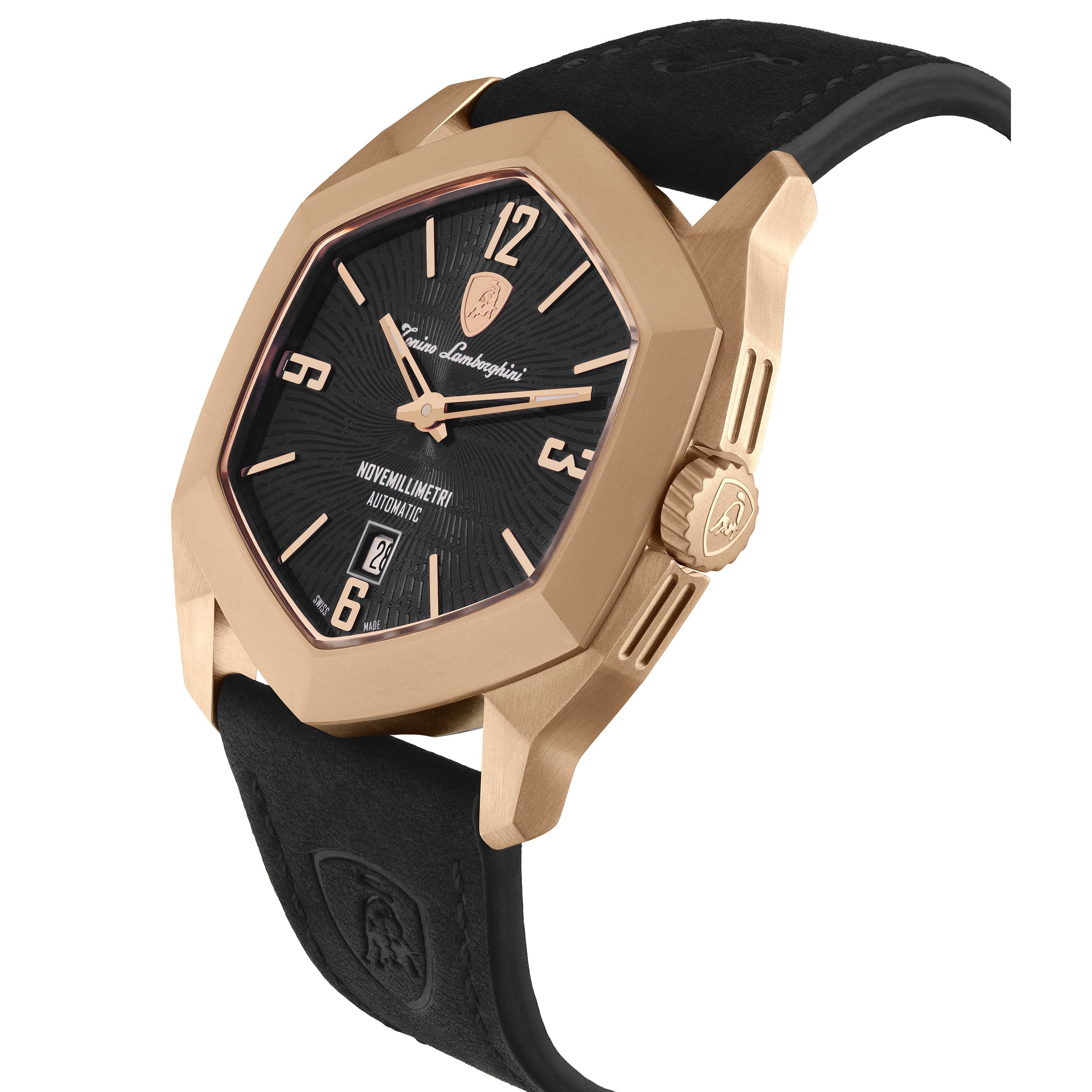 Tonino Lamborghini Novemillimetri Men's Black Automatic Watch