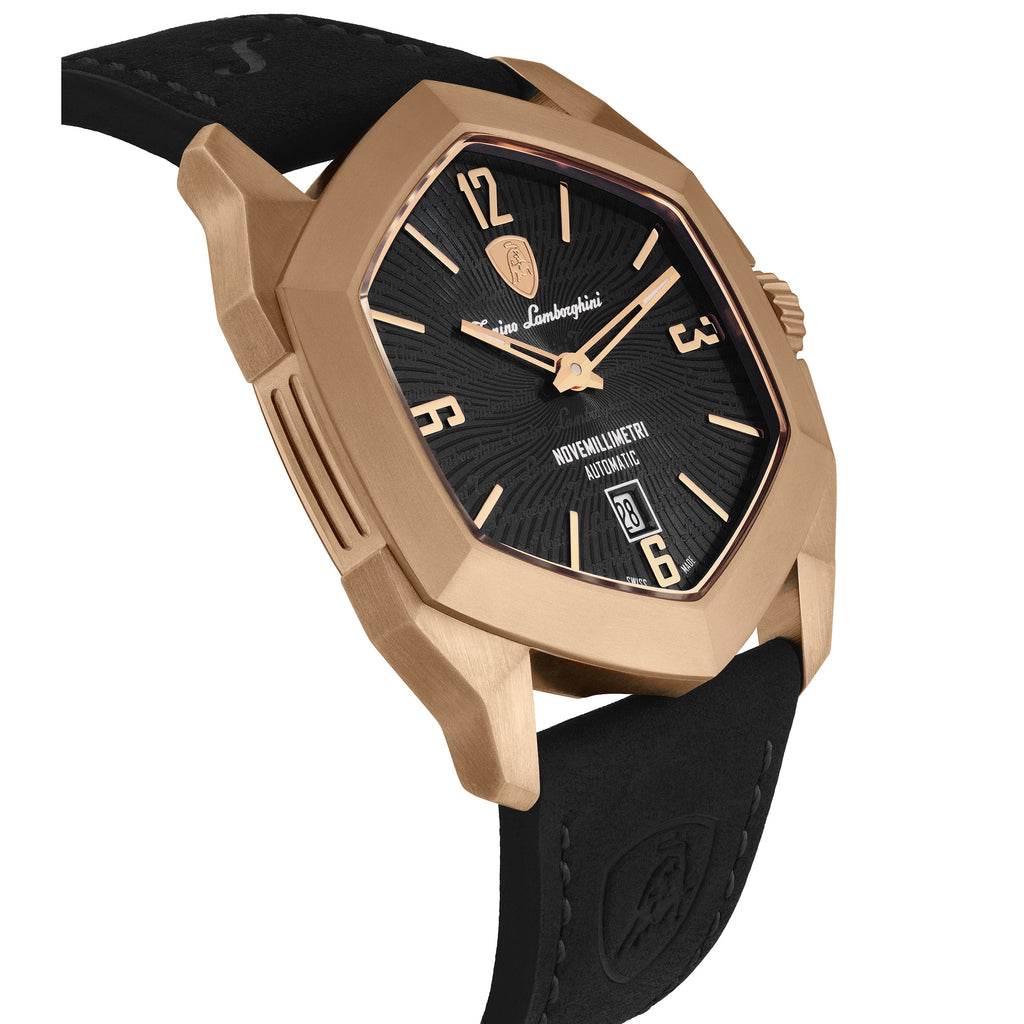 Tonino Lamborghini Novemillimetri Men's Black Automatic Watch