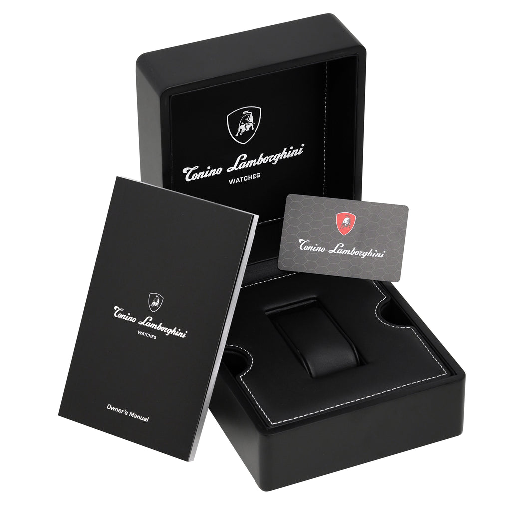 Tonino Lamborghini Spyder X SS Chronograph Date steel Blue