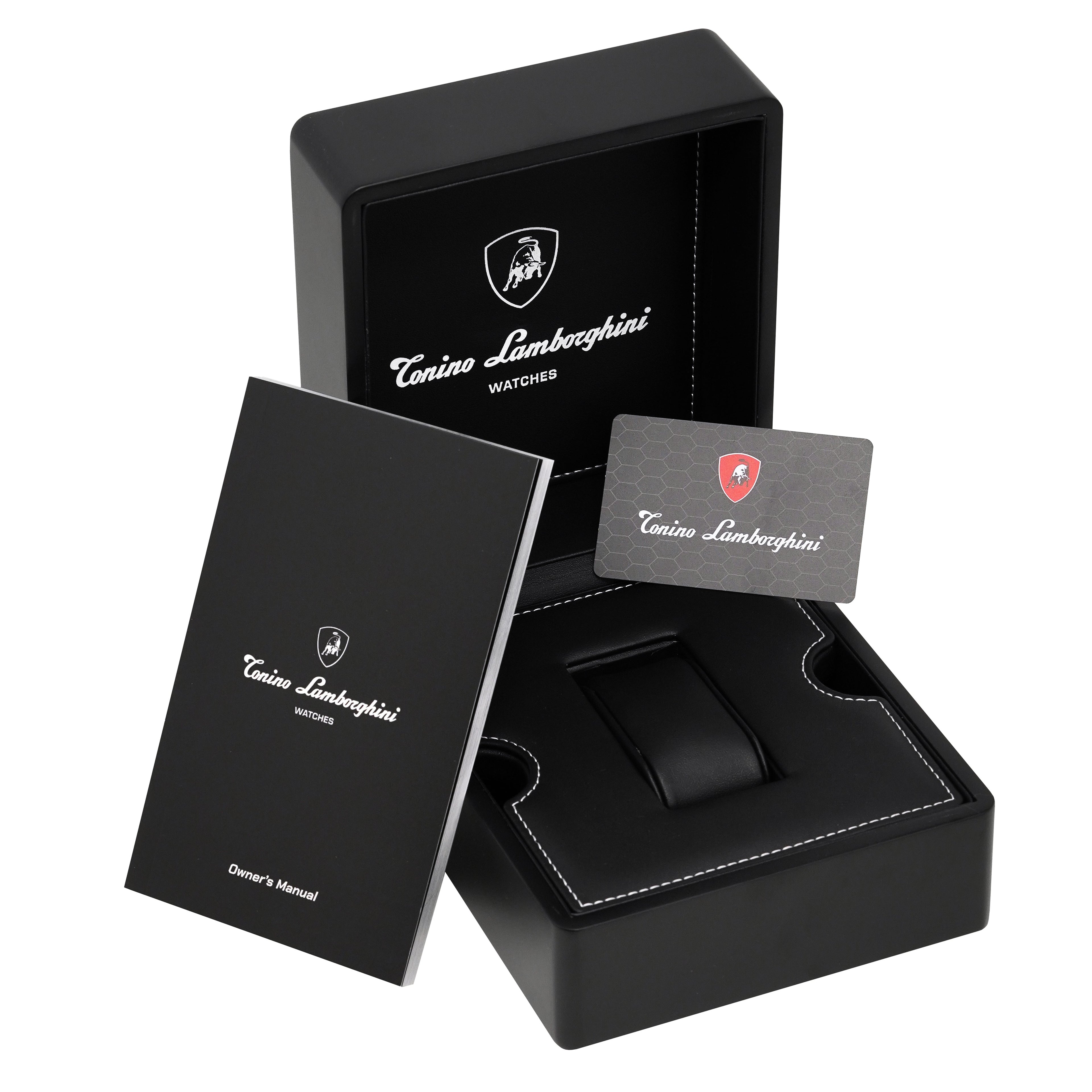 Tonino Lamborghini Men's Chronograph Watch Spyder Horizontal Rose Gold