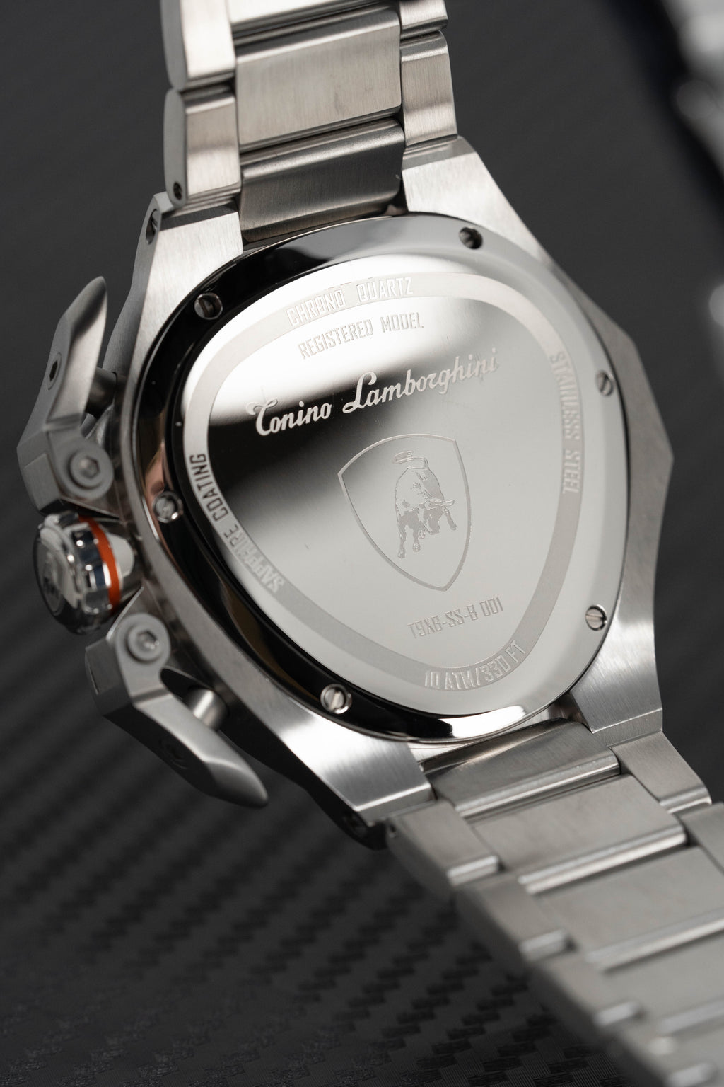 Tonino Lamborghini Spyder X SS Chronograph Date Steel Orange