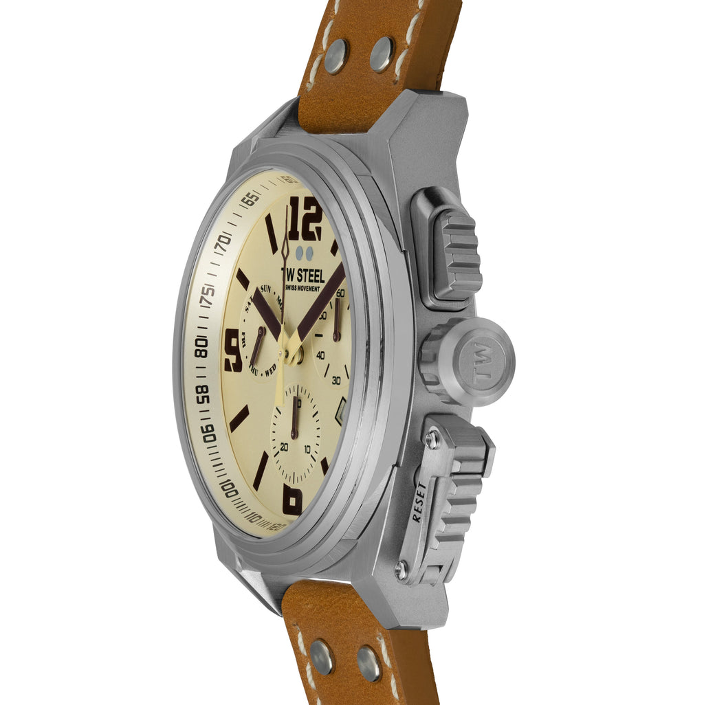 TW Steel Watch Men's Swiss Canteen Cream