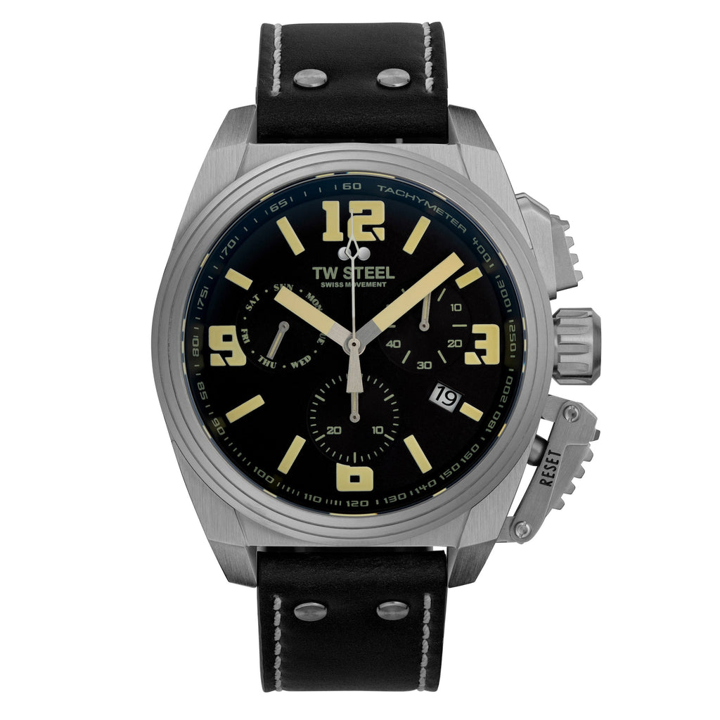 TW Steel Watch Swiss Canteen Chronograph Black