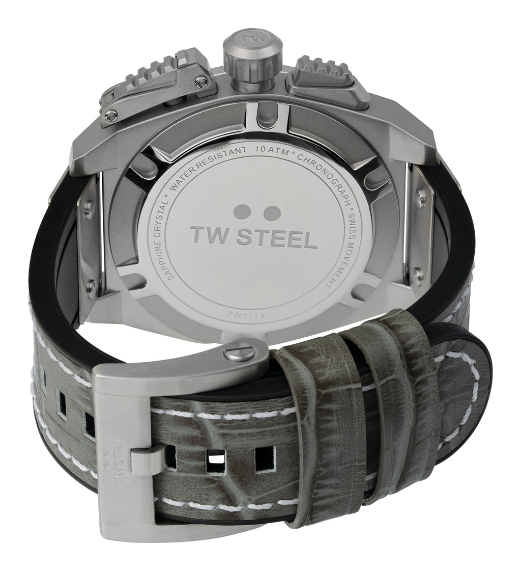 TW Steel Watch Swiss Canteen Chronograph Grey