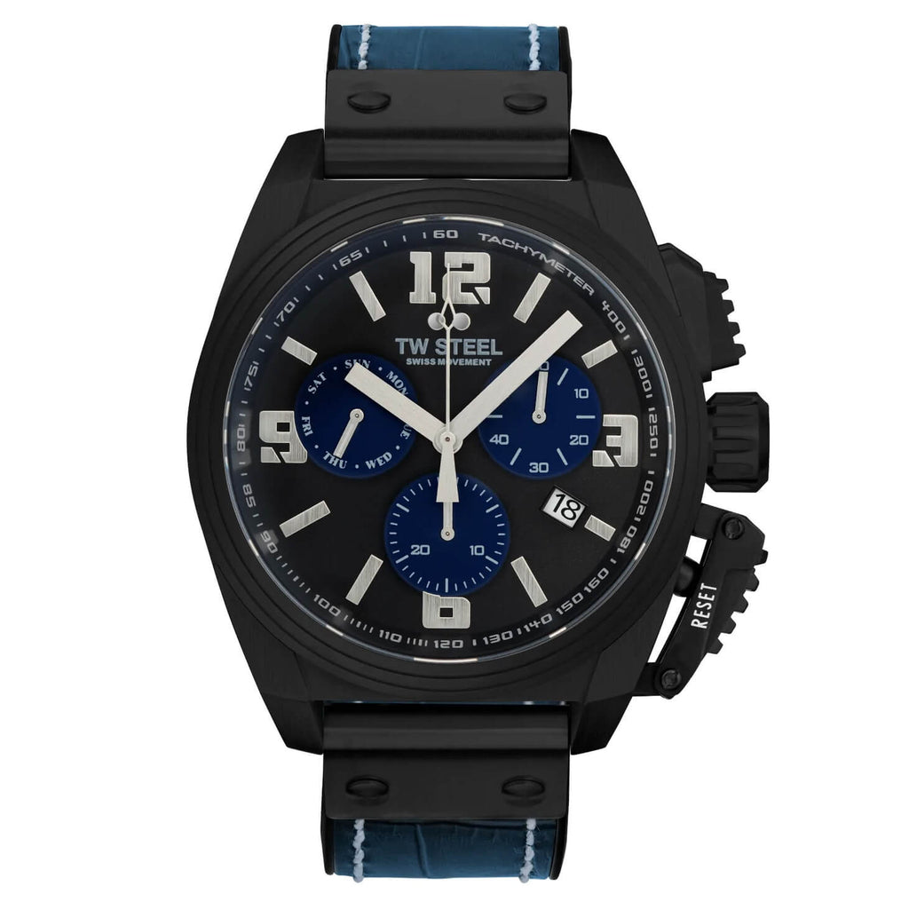 TW Steel Watch Swiss Canteen Chronograph Black