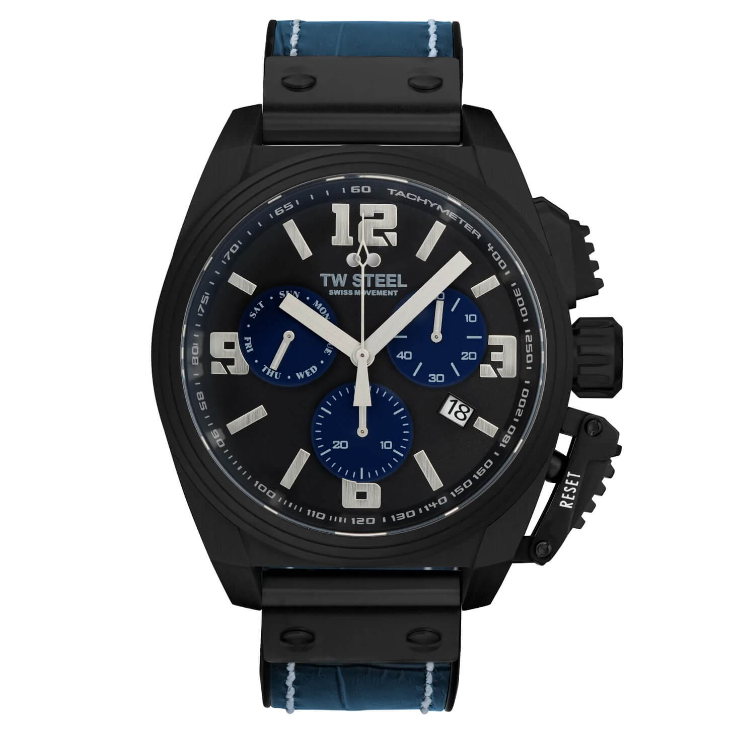 TW Steel Watch Swiss Canteen Chronograph Black