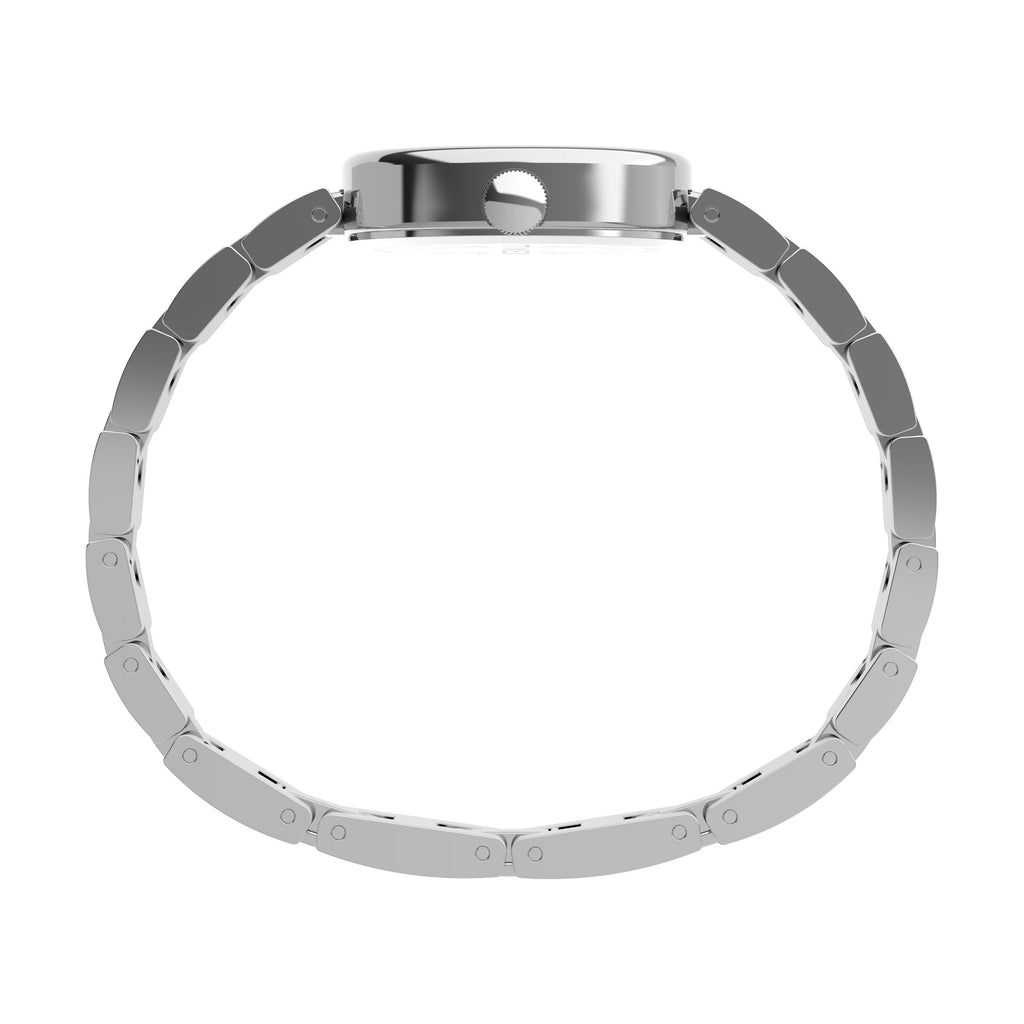 Cavatina Silver-tone Case and Bracelet with Aquamarine Dial