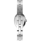 Cavatina Silver-tone Case and Bracelet with Aquamarine Dial