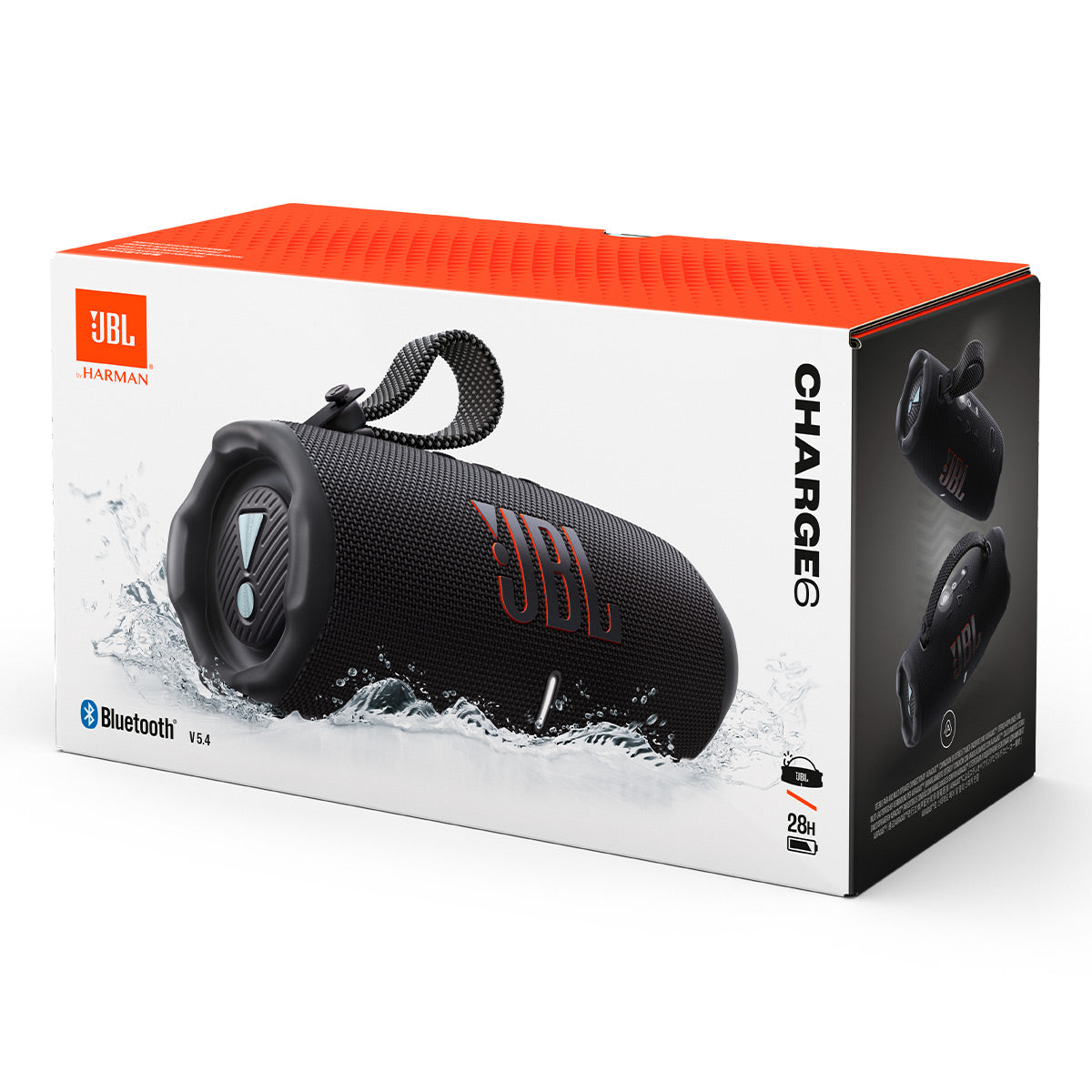 JBL Charge 6 Portable Bluetooth Speaker (Black)